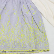 カットワークレース　ロングTシャツ