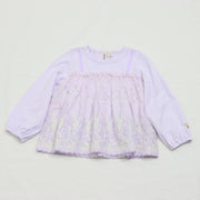 カットワークレース　ロングTシャツ