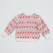 ねこボーダージャガード 2WAYプルオーバー(大人サイズ)