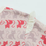 ねこボーダージャガード 2WAYプルオーバー