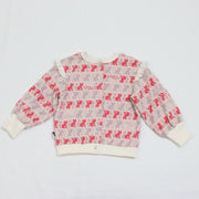 ねこボーダージャガード 2WAYプルオーバー