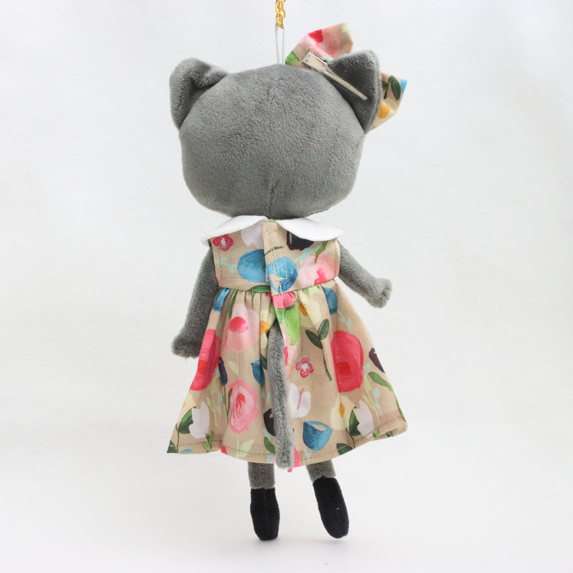 【着せ替え服】丸襟のレトロ水彩フラワーワンピース