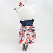 【着せ替え服】ネコプリント柄ワンピース