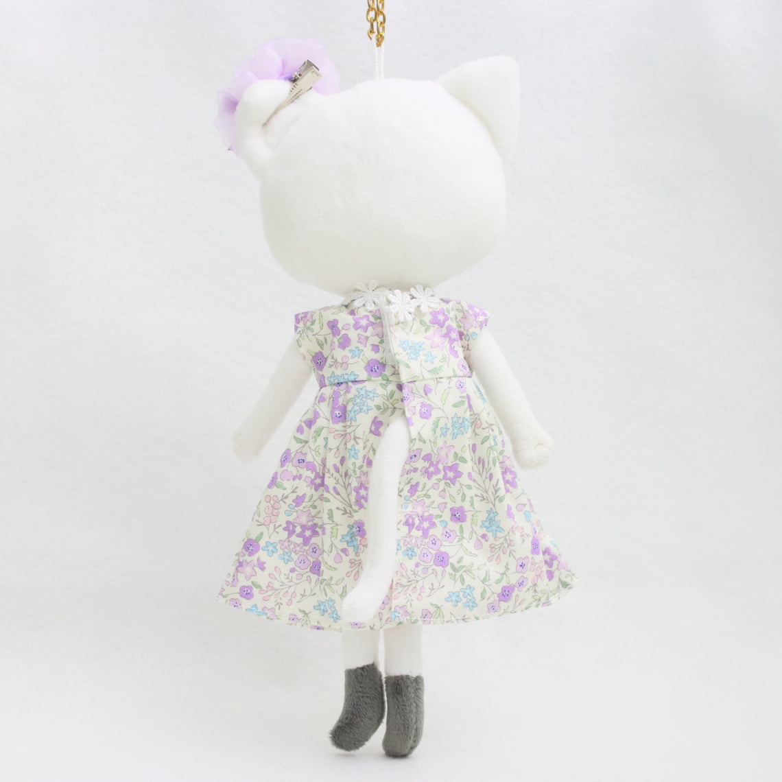 【着せ替え服】ラベンダー小花柄ワンピース