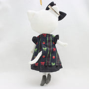 リボンストロベリー×チェックのワンピース