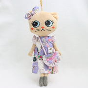 ねこコラージュプリントジャンスカ