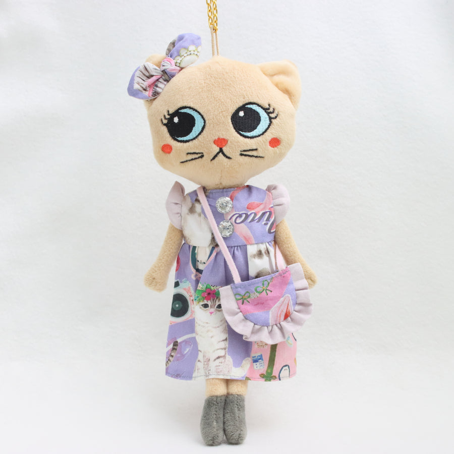 ねこコラージュプリントジャンスカ