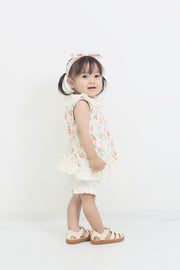 オレンジベリープリント　Babyスーツ