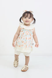 オレンジベリープリント　Babyスーツ