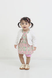 フラワープリント　Babyスーツ