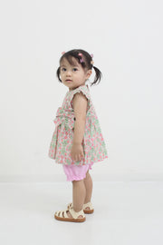 フラワープリント　Babyスーツ