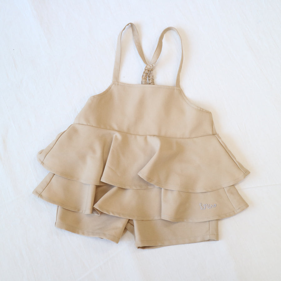 100～120/ペプラムサロペットパンツ