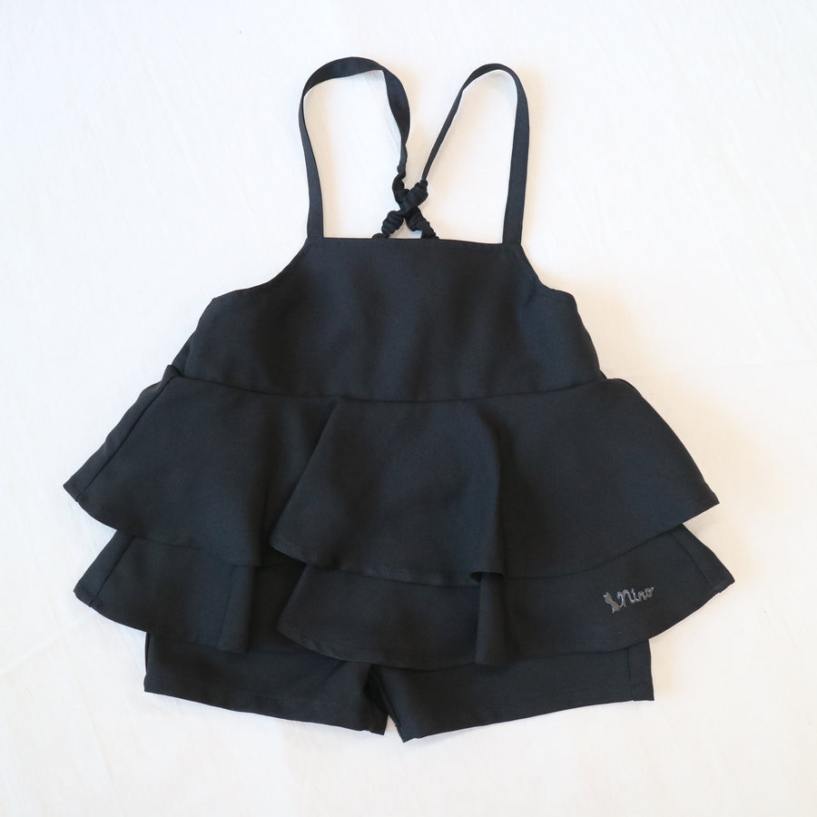 100～120/ペプラムサロペットパンツ
