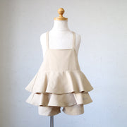 100～120/ペプラムサロペットパンツ