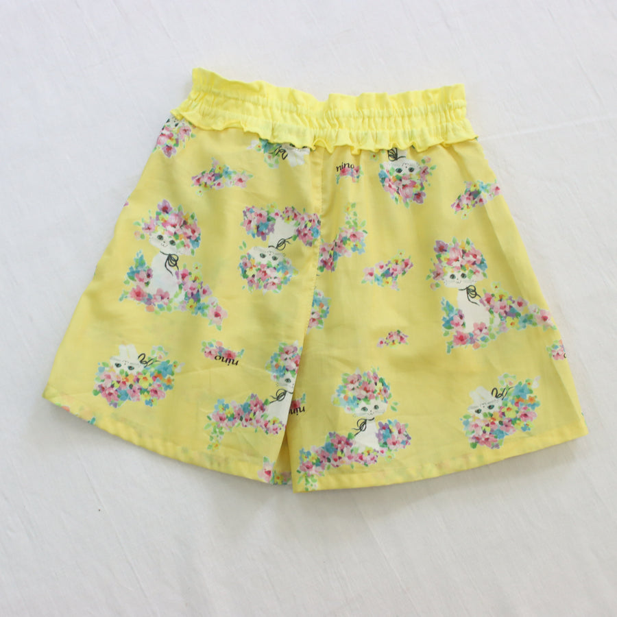 はなねこプリントショートパンツ