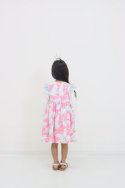 ねこドットプリント ジャンパースカート