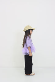 裾チュール　Tシャツ