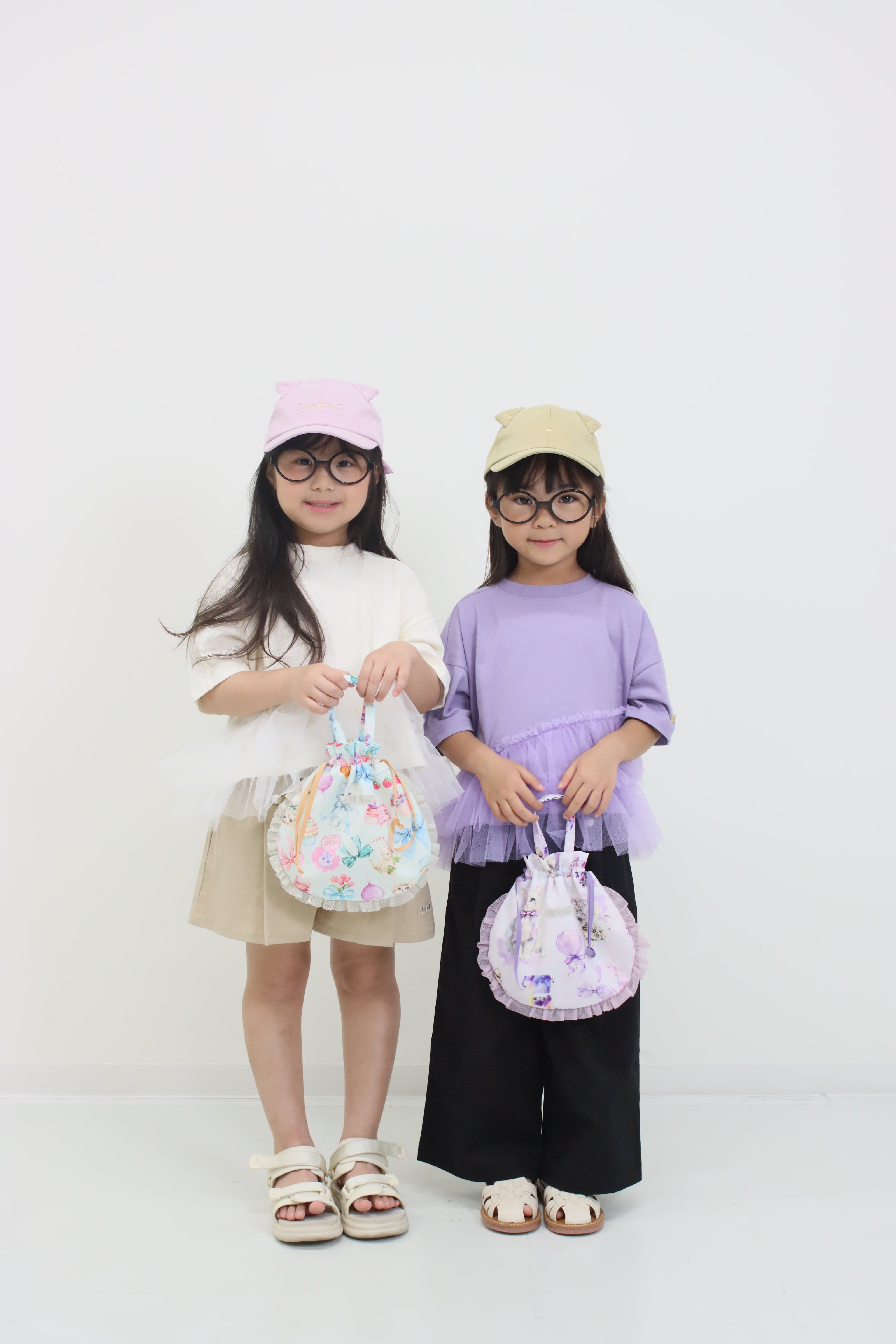 裾チュール　Tシャツ