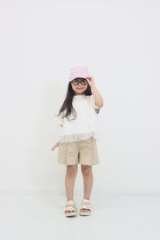 裾チュール　Tシャツ