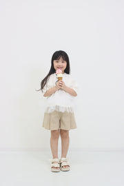 裾チュール　Tシャツ