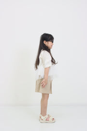 裾チュール　Tシャツ