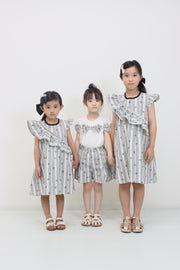 モノトーンチェック　キュロットパンツ