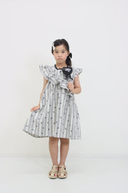 モノトーンチェックワンピース