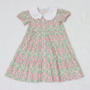 フラワープリントティアードワンピース