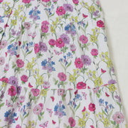 フラワープリントティアードワンピース