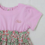 【フラワープリント＆チェリープリント】ワンピース