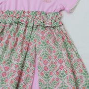 【フラワープリント＆チェリープリント】ワンピース