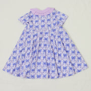 前明きワンピース【リボンプリント＆フラワープリント】