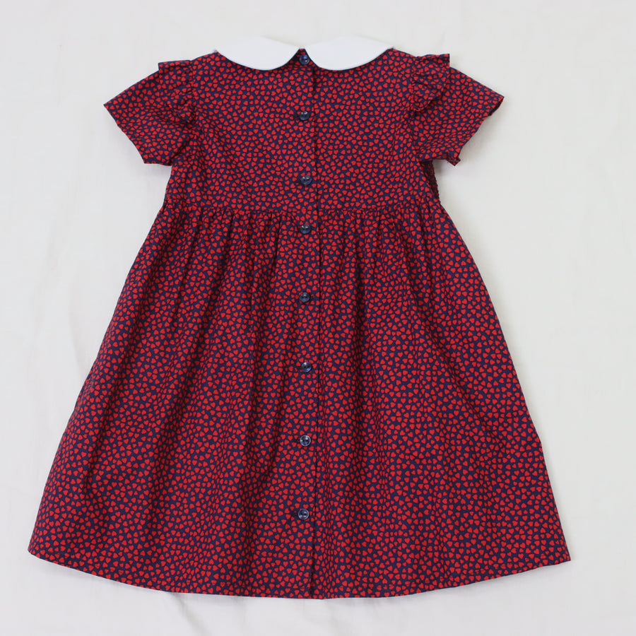 ミニハート スモッキングワンピース