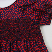 ミニハート スモッキングワンピース