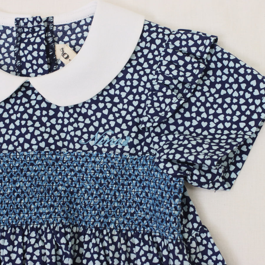 ミニハート スモッキングワンピース