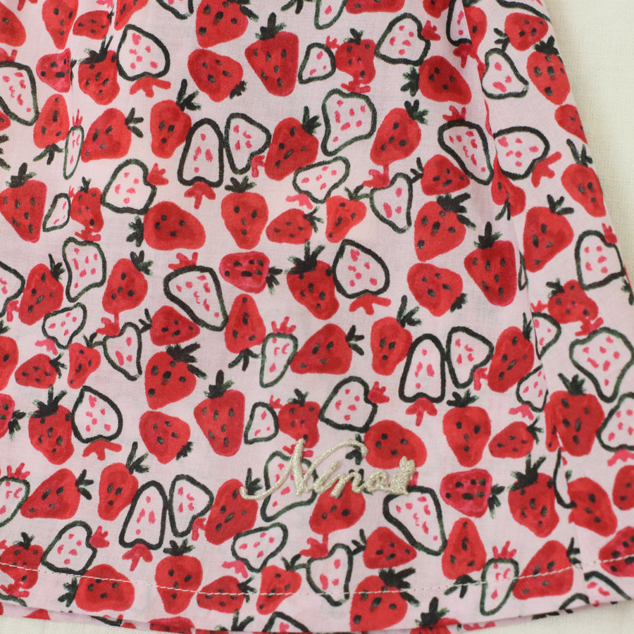 【ストロベリープリント＆フラワープリント】ワンピース