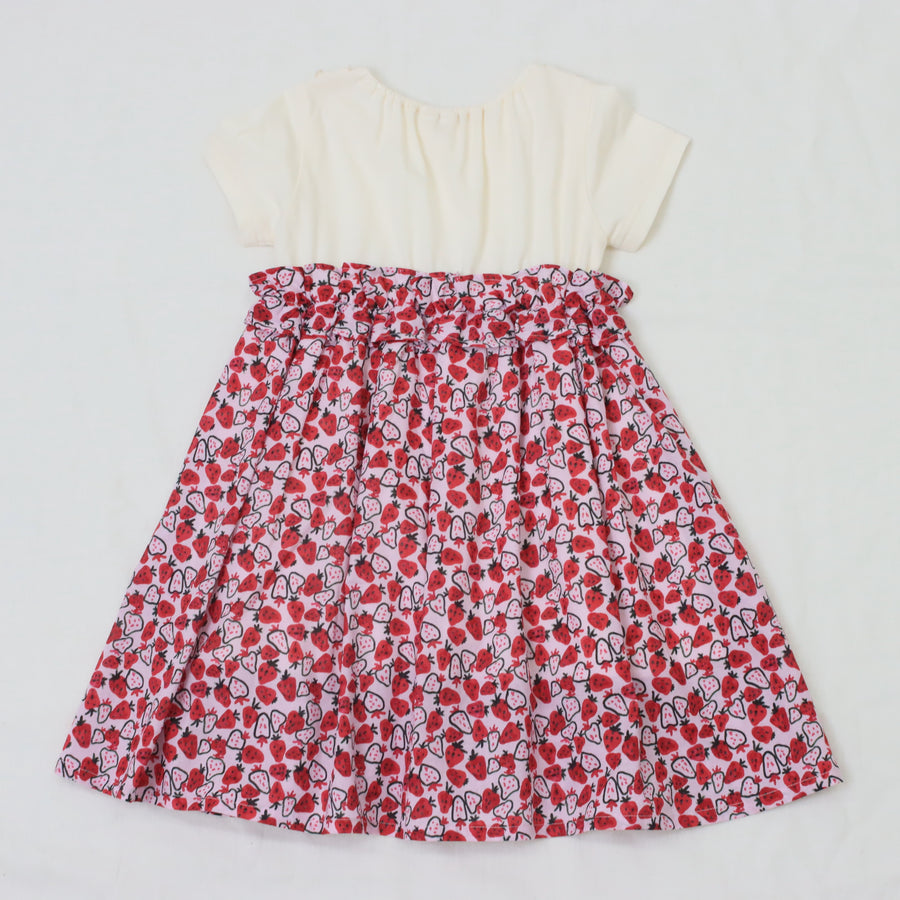 【ストロベリープリント＆フラワープリント】ワンピース