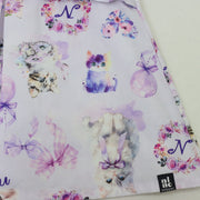 ラベンダーねこオリジナルプリントTシャツ