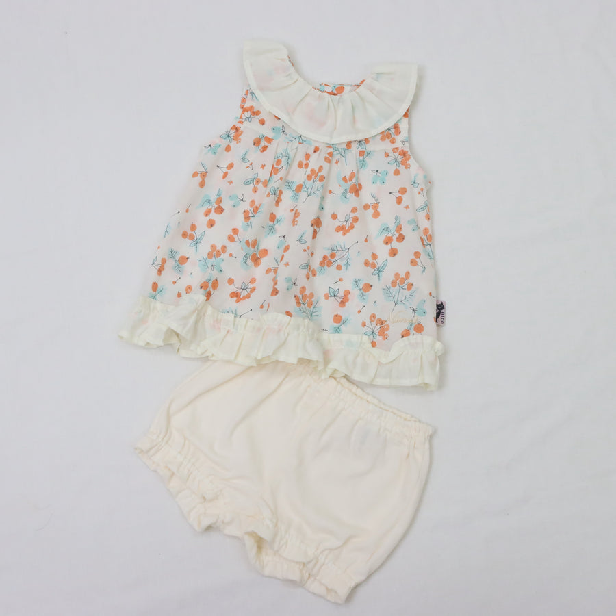 オレンジベリープリント　Babyスーツ