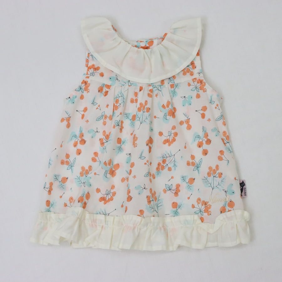 オレンジベリープリント　Babyスーツ