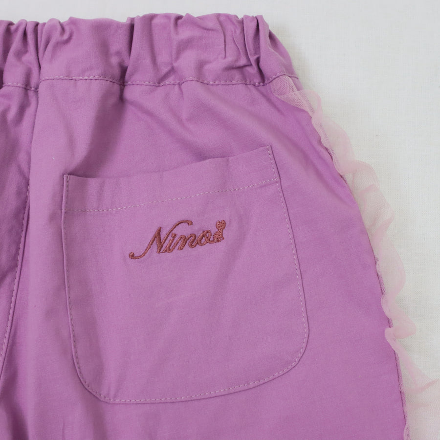 パール釦 6分丈パンツ