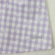 ギンガムレースカットソーワンピース