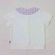 ギンガムレース襟　Teeﾌﾞﾗｳｽ