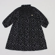 ドットプリント　スモッキングワンピース（カチューシャ付き）
