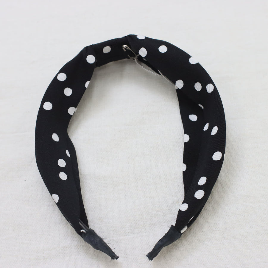 ドットプリント　スモッキングワンピース（カチューシャ付き）