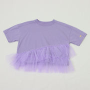 裾チュール　Tシャツ