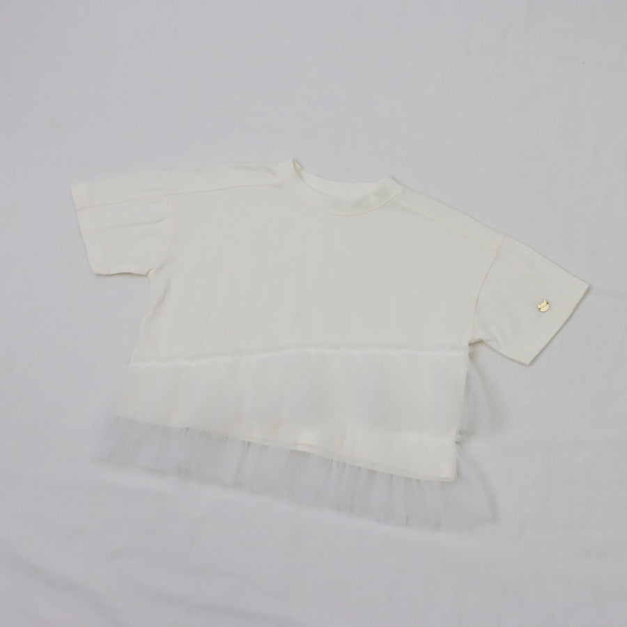 裾チュール　Tシャツ