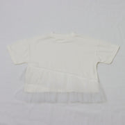 裾チュール　Tシャツ