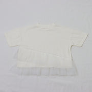 裾チュール　Tシャツ