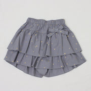 ラメハートプリント　キュロットパンツ